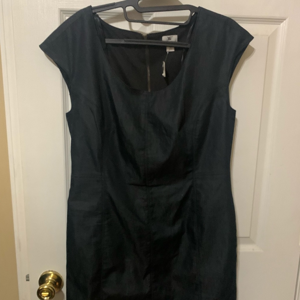 NWT Worthington stretch dark jean dress